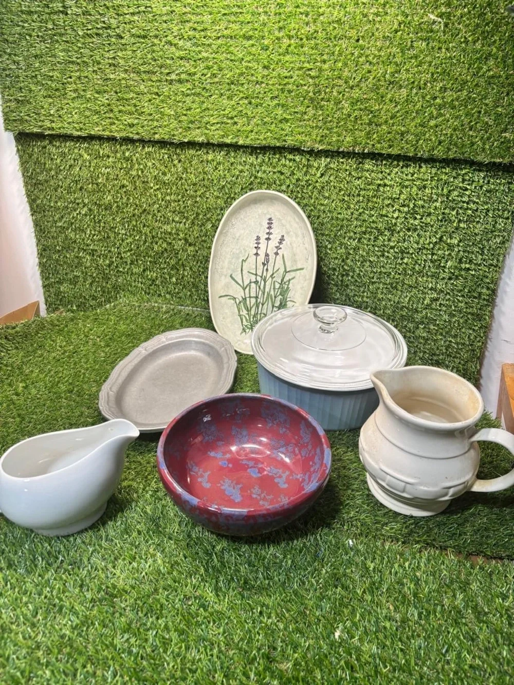 Bakeware and Pottery Set Corning Ware Longaberger Salt Marsh Pottery 8pc